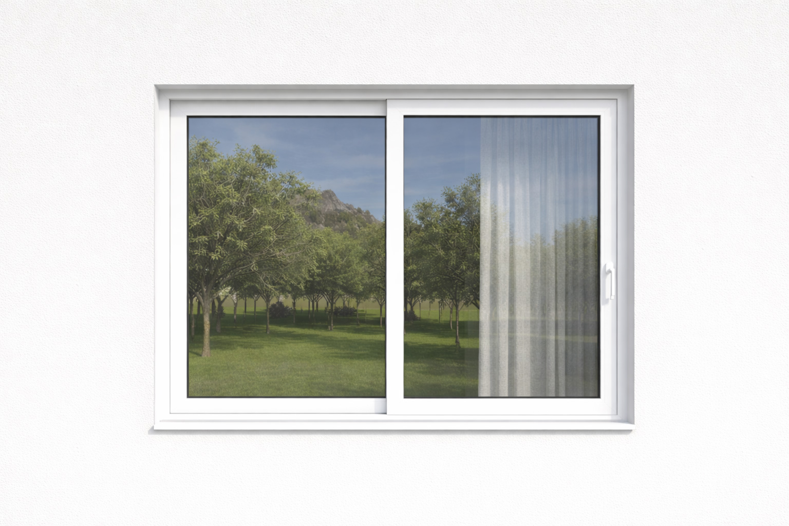 House facade with color applied